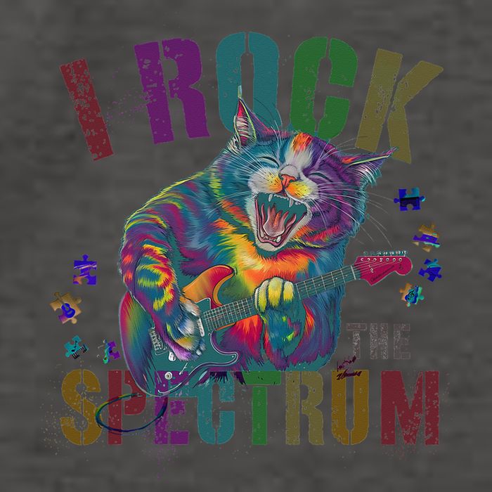 Cute I ROCK THE SPECTRUM Autism Awareness Mommy Respect Vector Backpack