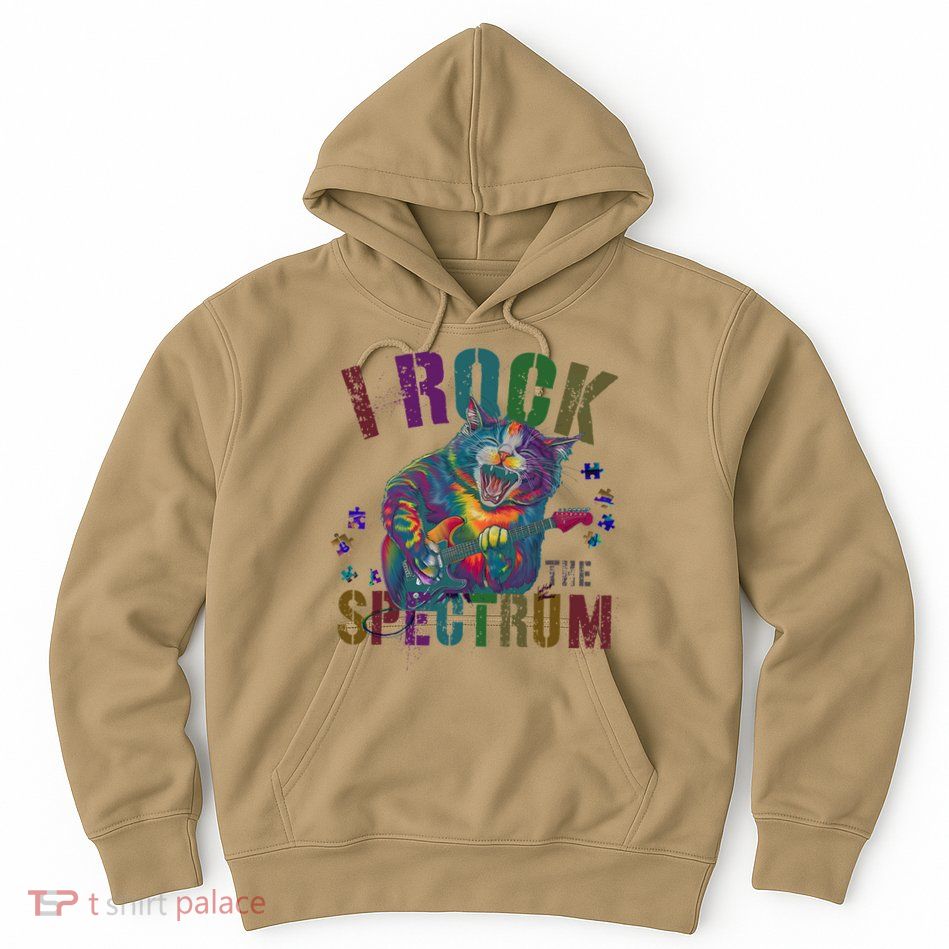 Cute I ROCK THE SPECTRUM Autism Awareness Mommy Respect Hoodie
