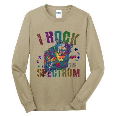 Cute I ROCK THE SPECTRUM Autism Awareness Mommy Respect Tall Long Sleeve T-Shirt