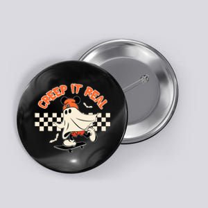 Creep It Real Spooky Ghost Mouse Halloween Button