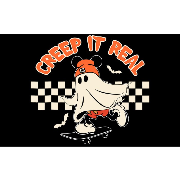 Creep It Real Spooky Ghost Mouse Halloween Bumper Sticker