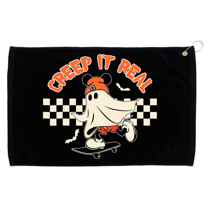 Creep It Real Spooky Ghost Mouse Halloween Grommeted Golf Towel