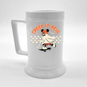 Creep It Real Spooky Ghost Mouse Halloween Beer Stein