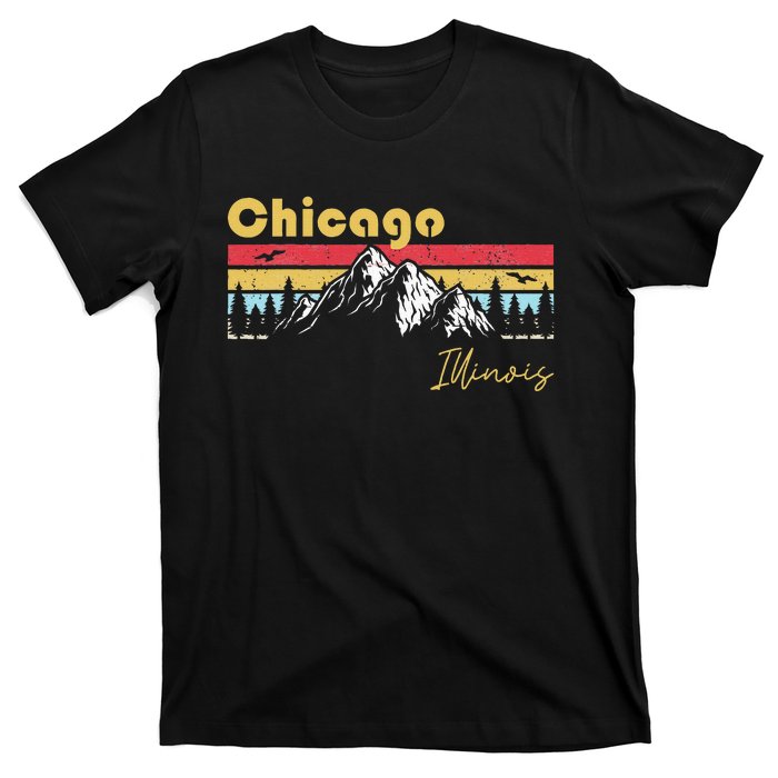 Chicago Illinois Roots Hometown Vintage Home State Pride T-Shirt