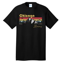 Chicago Illinois Roots Hometown Vintage Home State Pride Tall T-Shirt