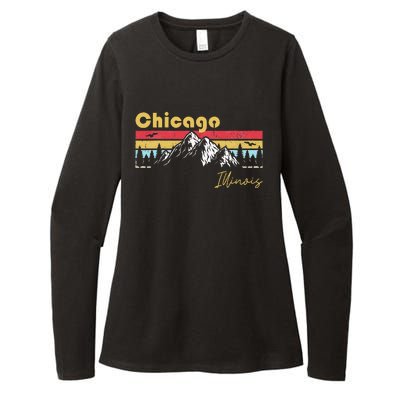 Chicago Illinois Roots Hometown Vintage Home State Pride Womens CVC Long Sleeve Shirt