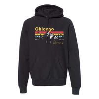 Chicago Illinois Roots Hometown Vintage Home State Pride Premium Hoodie