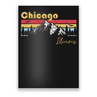 Chicago Illinois Roots Hometown Vintage Home State Pride Poster