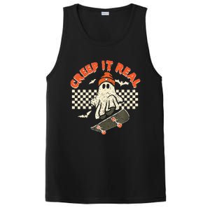 Creep It Real Skateboarding Retro Halloween Ghost Costume PosiCharge Competitor Tank