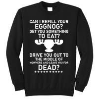 Can I Refill Your Eggnog Funny Christmas Vacation Quote Sweatshirt