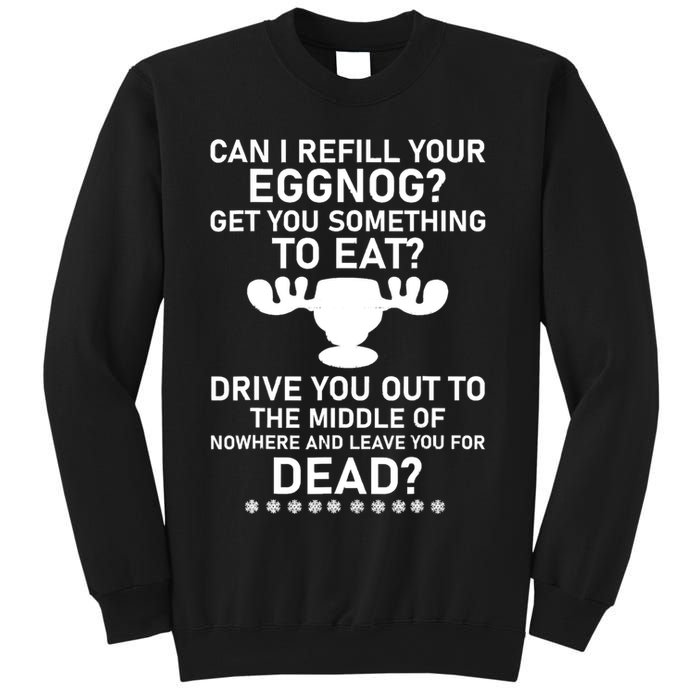 Can I Refill Your Eggnog Funny Christmas Vacation Quote Sweatshirt