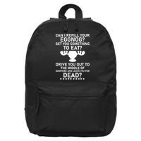 Can I Refill Your Eggnog Funny Christmas Vacation Quote 16 in Basic Backpack