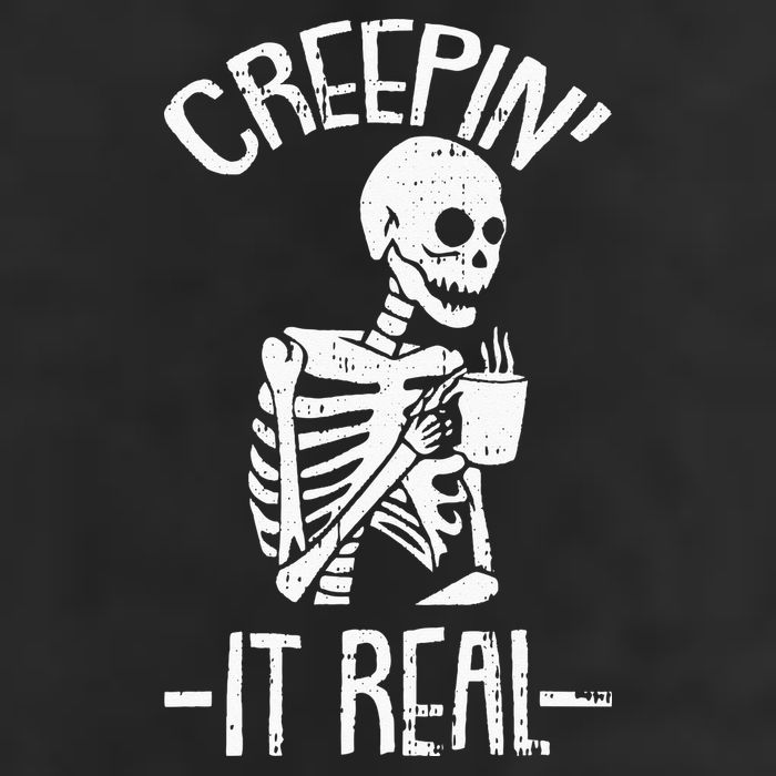 Creepin It Real Lazy Halloween Costume Funny Skeleton Skull Microfiber Hand Towel