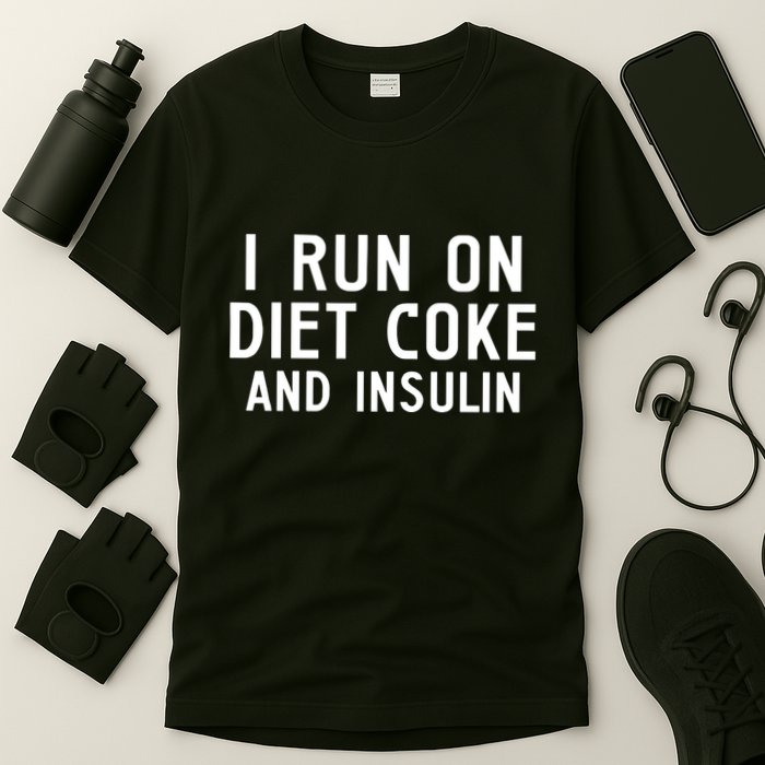 Casual I Run On Diet C.O.K.E And Insulin Printed Hooded T-Shirt