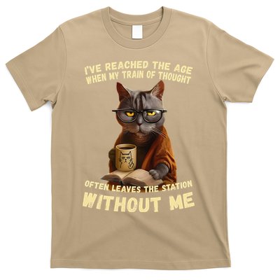 Cat Ive Reached The Age When My Train Of Thought T-Shirt