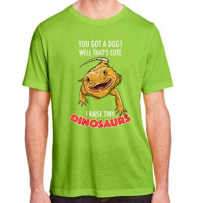 Cool I Raise Tiny Dinosaurs Funny Bearded Dragon Pet Gift Meaningful Gift Adult ChromaSoft Performance T-Shirt