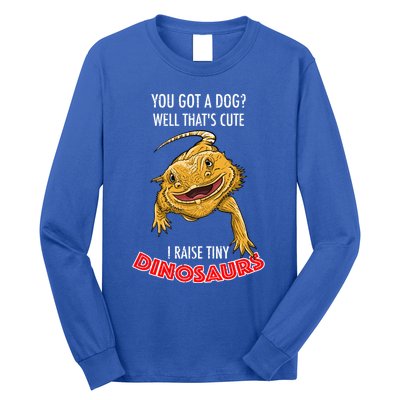 Cool I Raise Tiny Dinosaurs Funny Bearded Dragon Pet Gift Meaningful Gift Long Sleeve Shirt