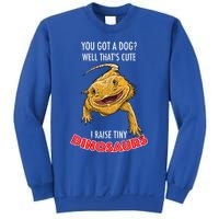 Cool I Raise Tiny Dinosaurs Funny Bearded Dragon Pet Gift Meaningful Gift Sweatshirt