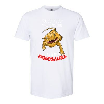 Cool I Raise Tiny Dinosaurs Funny Bearded Dragon Pet Gift Meaningful Gift Softstyle CVC T-Shirt