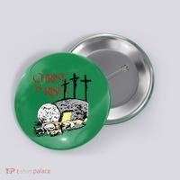 Christ Is Risen Empty Tomb Cross Jesus Risen Easter Button