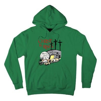 Christ Is Risen Empty Tomb Cross Jesus Risen Easter Tall Hoodie