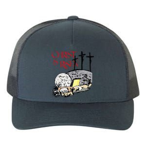 Christ Is Risen Empty Tomb Cross Jesus Risen Easter Yupoong Adult 5-Panel Trucker Hat