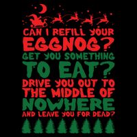 Can I Refill Eggnog Popular Culture Christmas Movie Quote Impact Tech Backpack