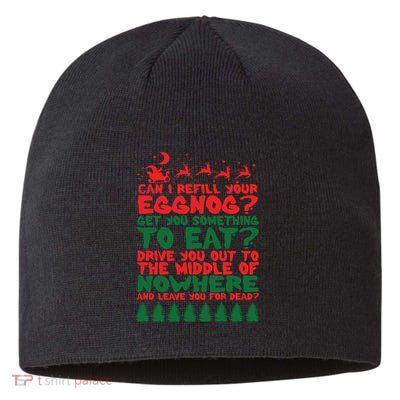 Can I Refill Eggnog Popular Culture Christmas Movie Quote Sustainable Beanie