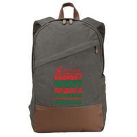Can I Refill Eggnog Popular Culture Christmas Movie Quote Cotton Canvas Backpack