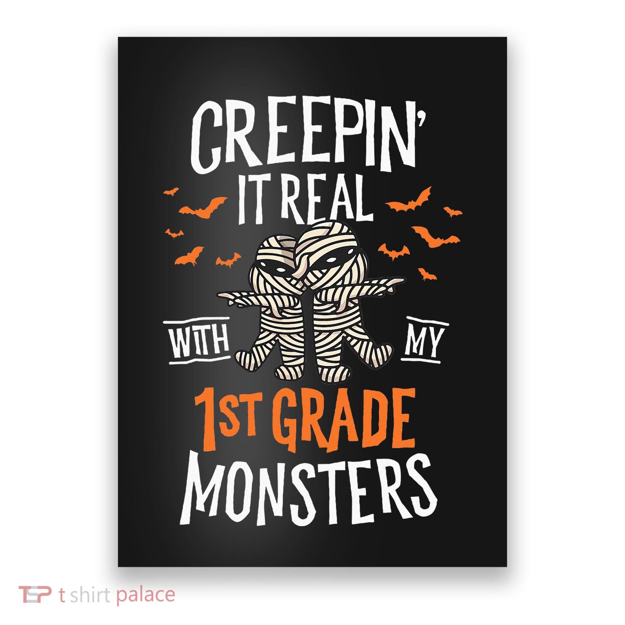Creepin It Real With My 1st Grade Monsters Halloween Teacher Poster