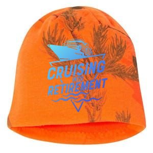 Cruising Into Retiret Cruise Funny Gift Kati - Camo Knit Beanie