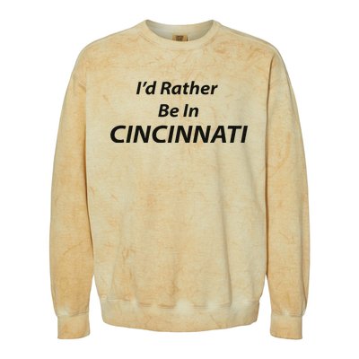 Cincinnati ID Rather Be In Colorblast Crewneck Sweatshirt