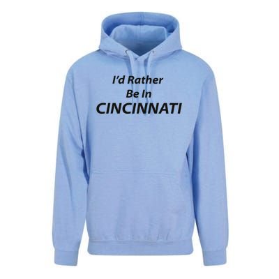 Cincinnati ID Rather Be In Unisex Surf Hoodie