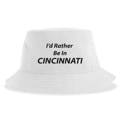 Cincinnati ID Rather Be In Sustainable Bucket Hat