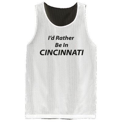 Cincinnati ID Rather Be In Mesh Reversible Basketball Jersey Tank