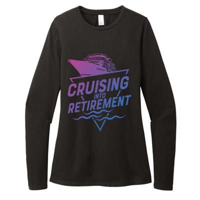 Cruising Into Retiret Cruise Funny Gift Womens CVC Long Sleeve Shirt