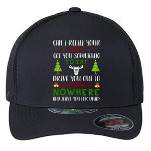 Can I Refill Your Eggnog Funny Christmas Movie Quote Flexfit Unipanel Trucker Cap