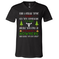 Can I Refill Your Eggnog Funny Christmas Movie Quote V-Neck T-Shirt