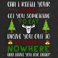 Can I Refill Your Eggnog Funny Christmas Movie Quote 11oz C Handle Ceramic Mug