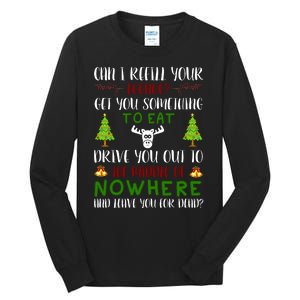 Can I Refill Your Eggnog Funny Christmas Movie Quote Tall Long Sleeve T-Shirt