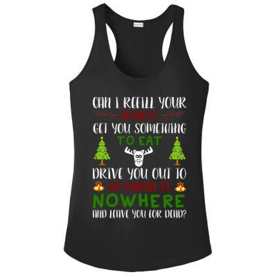 Can I Refill Your Eggnog Funny Christmas Movie Quote Ladies PosiCharge Competitor Racerback Tank