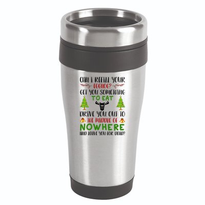 Can I Refill Your Eggnog Funny Christmas Movie Quote 16oz Travel Tumbler