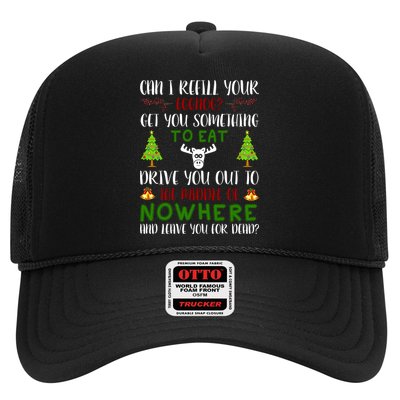 Can I Refill Your Eggnog Funny Christmas Movie Quote Trucker Hat