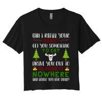 Can I Refill Your Eggnog Funny Christmas Movie Quote Crop Top