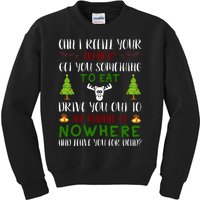 Can I Refill Your Eggnog Funny Christmas Movie Quote Kids Sweatshirt