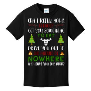 Can I Refill Your Eggnog Funny Christmas Movie Quote Kids T-Shirt