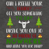 Can I Refill Your Eggnog Funny Christmas Movie Quote Vector Backpack