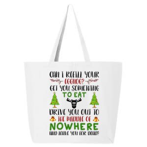 Can I Refill Your Eggnog Funny Christmas Movie Quote 25L Jumbo Tote