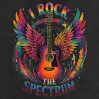 Cute I ROCK THE SPECTRUM Autism Dad Peace Love Unique I 11oz C Handle Ceramic Mug
