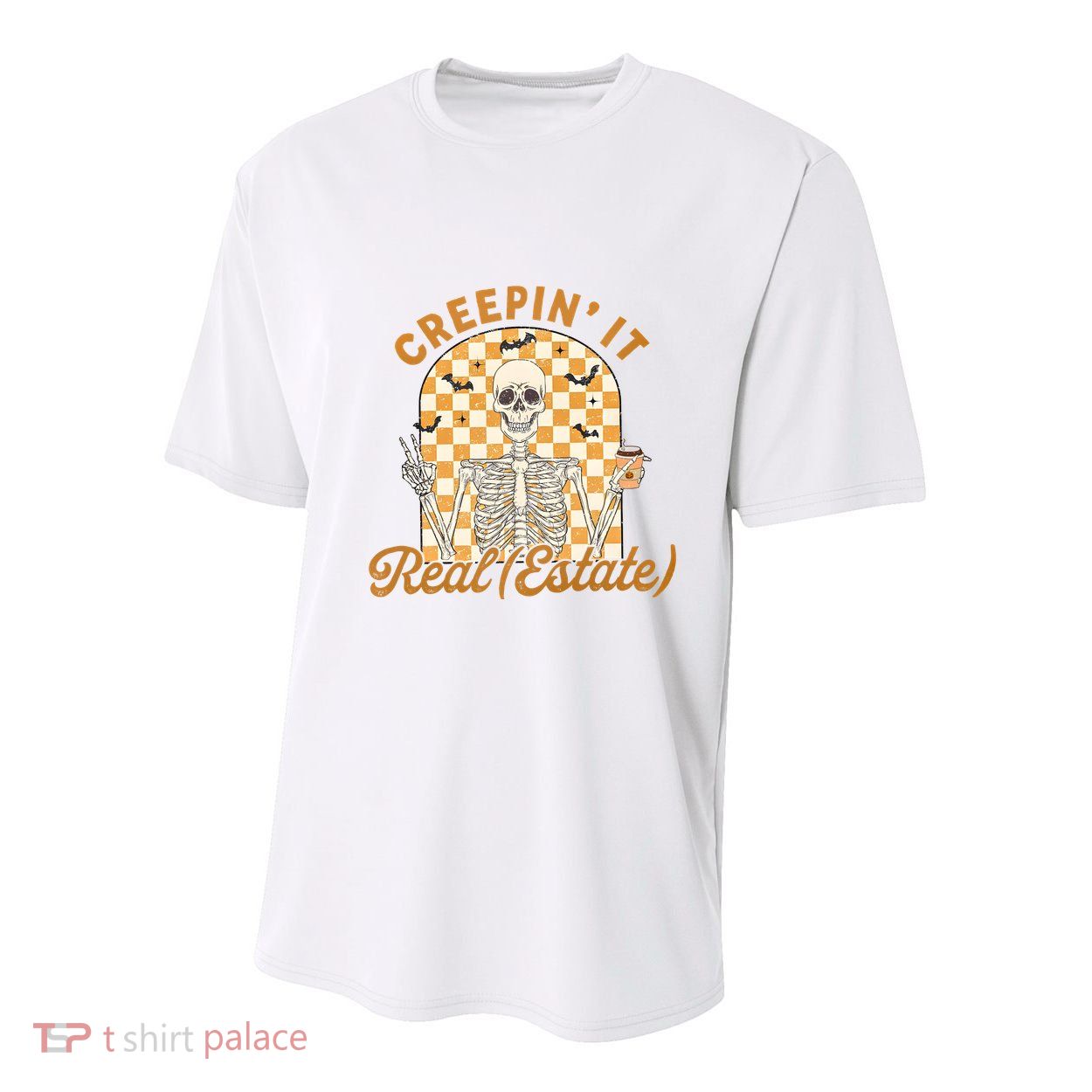 Creepin It Real Estate Gift For Real Estate Agent Halloween Youth Performance Sprint T-Shirt